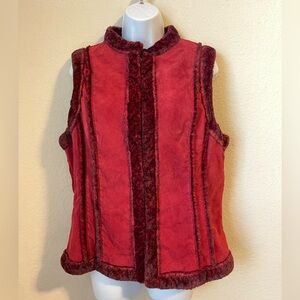 Prosper & Devine Red Faux Fur Jacket